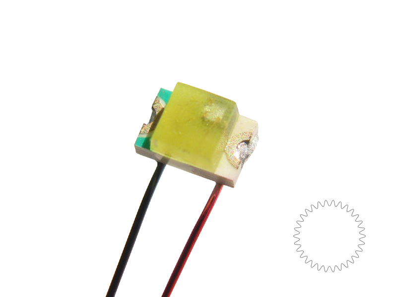 Schönwitz 50252 10 Stück LED SMD 0805 Blink LED mit Lackdraht kaltweiß