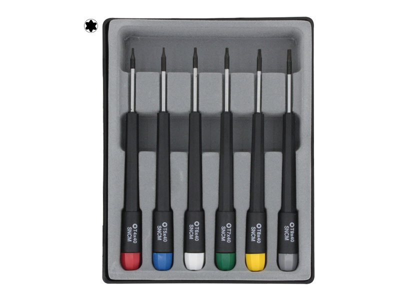Schönwitz 12467 Torx T-Profil Schraubendreher Set 6 tlg.