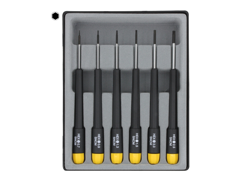 Schönwitz 12463 Sechskant Schraubendreher Set Metrisch Hexagon 6-tlg.