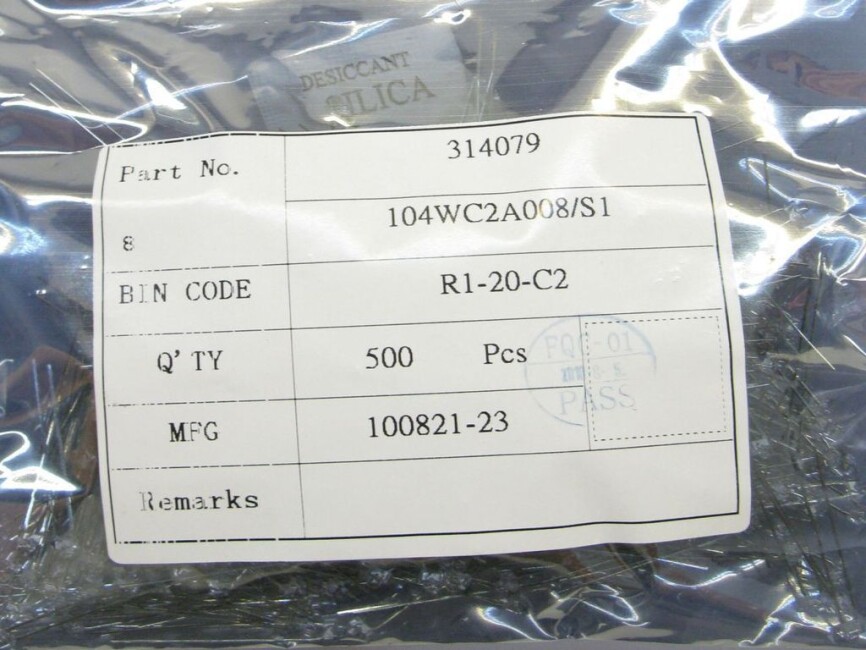 Schönwitz LED-Restposten-8 500 Stück LED THT bedrahtet kaltweiß 1,8mm LuckyLight LL-104WC2A-008/S1