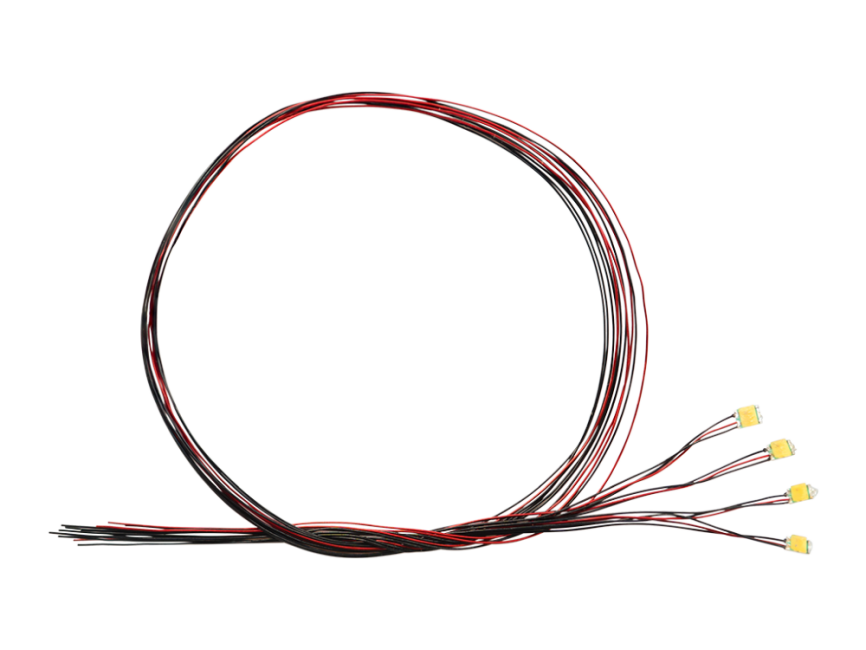 Schönwitz 51126 4 Stück DUO Bi-Color LED SMD 0605 kaltweiß / rot mit Kupferlackdraht und gemeinsamer Anode