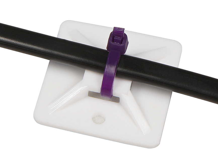 Schönwitz 31876 10er Pack Kabelsockel Klebesockel Schraubsockel Kabelhalter 30mm x 30mm für Kabelbinder