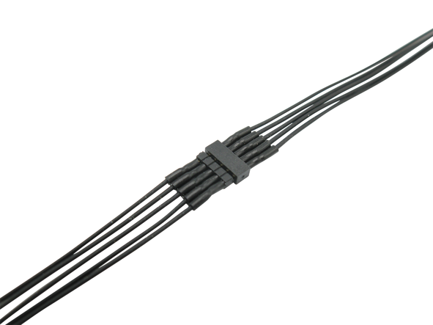 Schönwitz 51231 4 Stück Micro Steckverbinder 5-polig Stecker Buchse mit 0,04mm² Litze