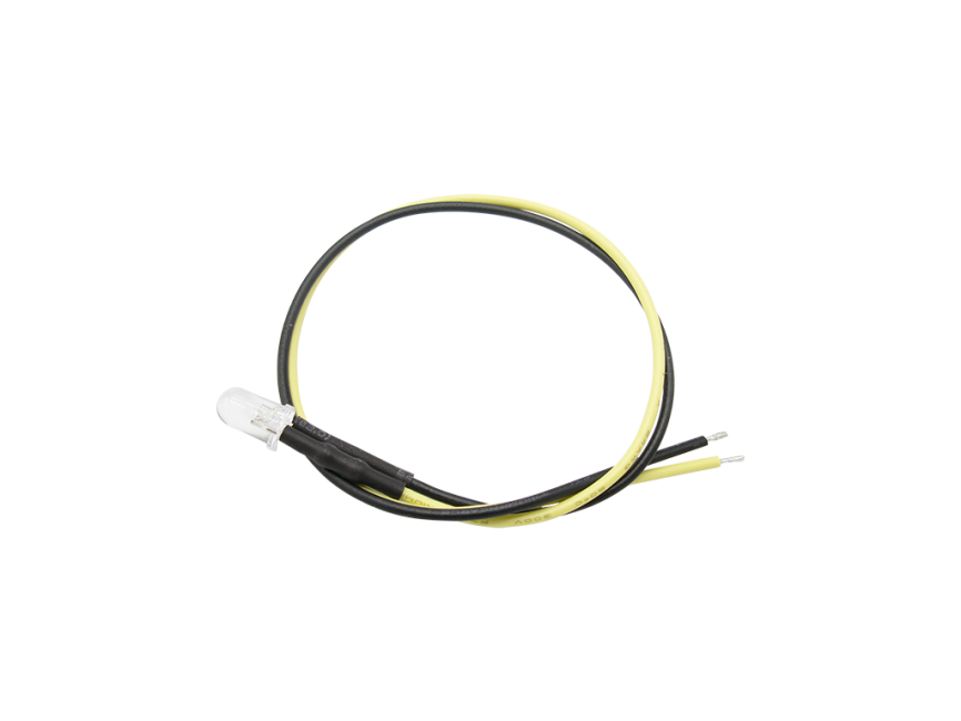 Schönwitz 51233 10 Stück LED 5mm klar mit Anschlusskabel und Widerstand warmweiß