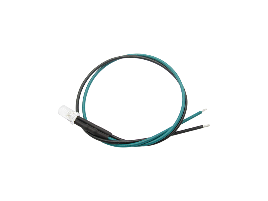 Schönwitz 51237 10 Stück LED 5mm klar mit Anschlusskabel und Widerstand grün