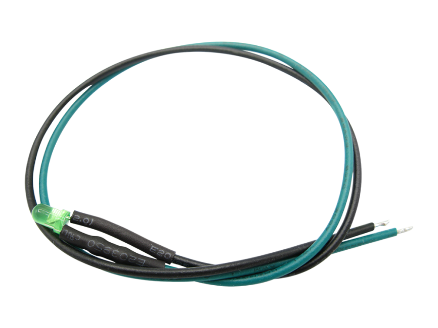 Schönwitz 51249 10 Stück LED 3mm eingefärbt mit Anschlusskabel und Widerstand grün diffus