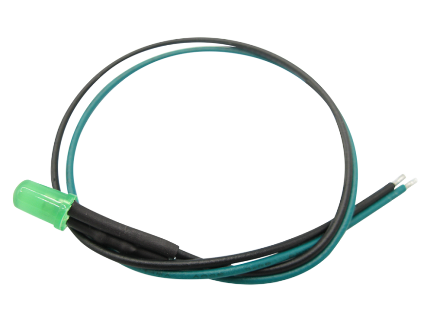 Schönwitz 51244 10 Stück LED 5mm eingefärbt mit Anschlusskabel und Widerstand grün diffus