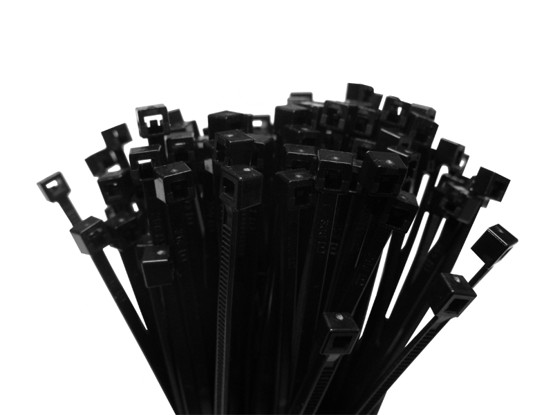 Schönwitz 32412 100 Stück Kabelbinder 200 mm x 2,5 mm schwarz