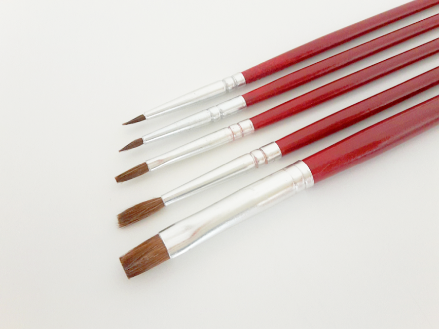 Schönwitz 52940 Chaves Pinselset 5 teilig Echthaar Größen 4/0 - 0 - 4 - 0 - 8