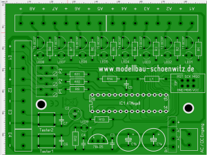 Sch&ouml;nwitz Restposten-89 Entwicklerboard f&uuml;r ATMEL ATMEGA8