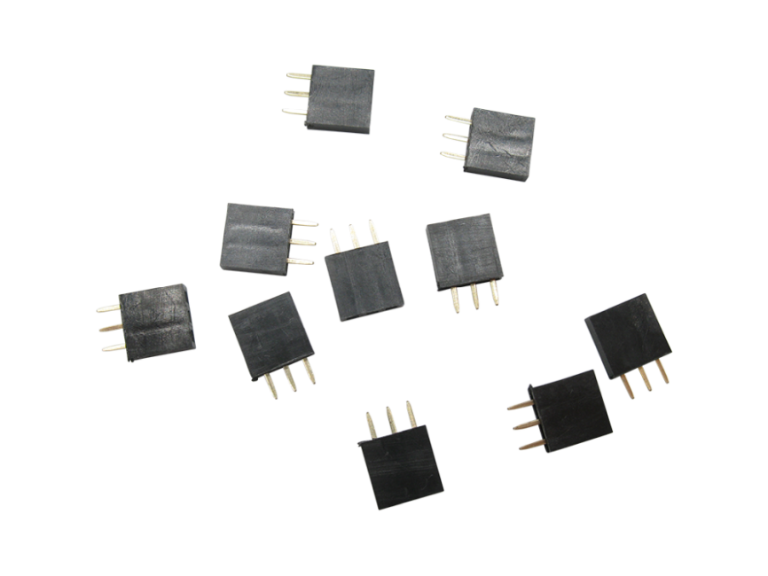 Schönwitz 51260 10 Stück Micro Buchse 3 polig Stiftleiste Steckverbinder RM 2.54