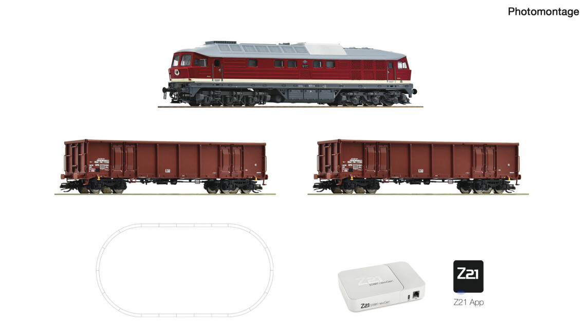 Roco 5190003 Z21 START newGen Digitalset: Diesellokomotive BR 132 Z21 APP, DR, Ep. V