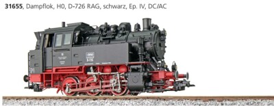 ESU 31655 BR80 Dampflok D-726 RAG Ep. IV Sound+Dampf