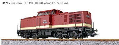 ESU 31765 BR110 Diesellok 110 300 altrot DR Ep. IV Sound...