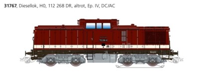 ESU 31767 BR112 Diesellok 112 268 altrot DR Ep. IV Sound...