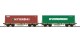 ESU 36609 Containertragwagen 2er-Set, H0, Sgmmns, Container HDMU + EGHU, DC