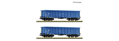 Fleischmann 6660095 2er Set Offene G&uuml;terwagen Eanos...
