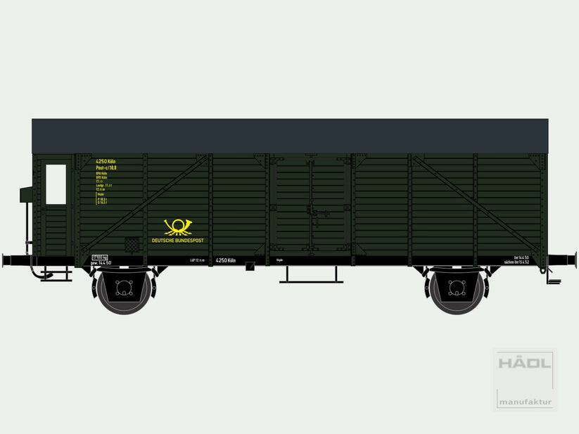 HÄDL 113255 Postkühlwagen c/10,8, DBP, Ep. III