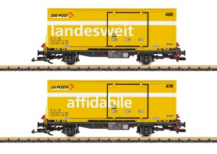 LGB 45886 Post Containerwagen-Set RhB