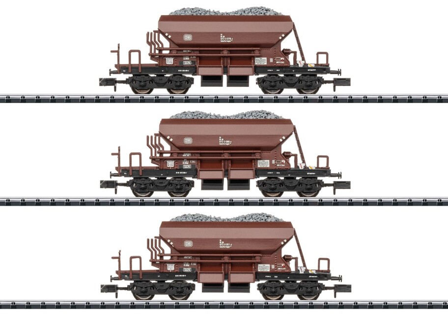 Minitrix 15465 Wagen-Set Dienstgüterschotterwagen