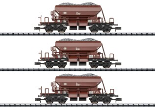 Minitrix 15465 Wagen-Set Dienstg&uuml;terschotterwagen