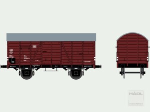 H&Auml;DL 113686 gedeckter G&uuml;terwagen Gr20,...