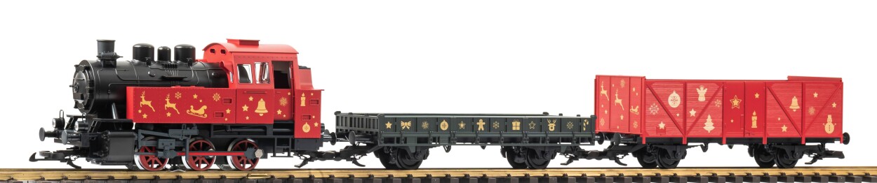 PIKO 02412 BR80 + 2 Güterwagen, Weihnachten