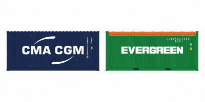 igra 98010034 2-tlg set Container CMA-CGM LC + Evergreen...
