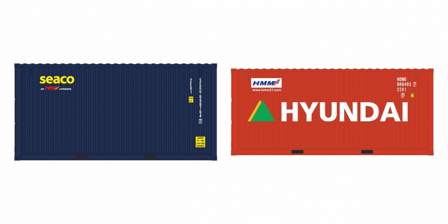igra 98010030 2-tlg set Container Seaco HC + Hyundai LC Ep. VI