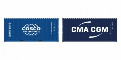 igra 98010028 2-tlg set Container Cosco LC (modr&eacute;)...