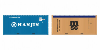 igra 98010025 2-tlg set Container Hanjin 20 LC + MSC OT...