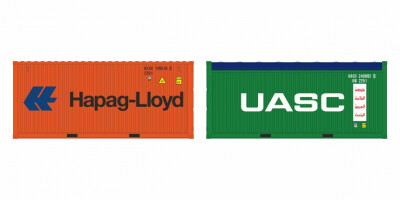 igra 98010019 2-tlg set Container Hapag 20 LC + UASC OT...