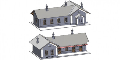 igra 201111 Bahnhof Adrspach H0 nicht lackiert Ep. II