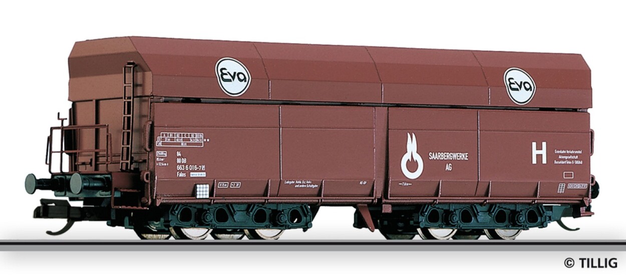 Tillig 502571 Selbstentladewagen Falns "EVA" der DB, Ep.IV (ex. 15213)