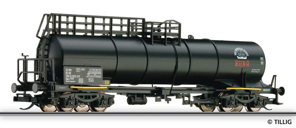 Tillig 502575 Gaskesselwagen Zacs, "BUNA" der DR, Ep.IV (ex. 15421)