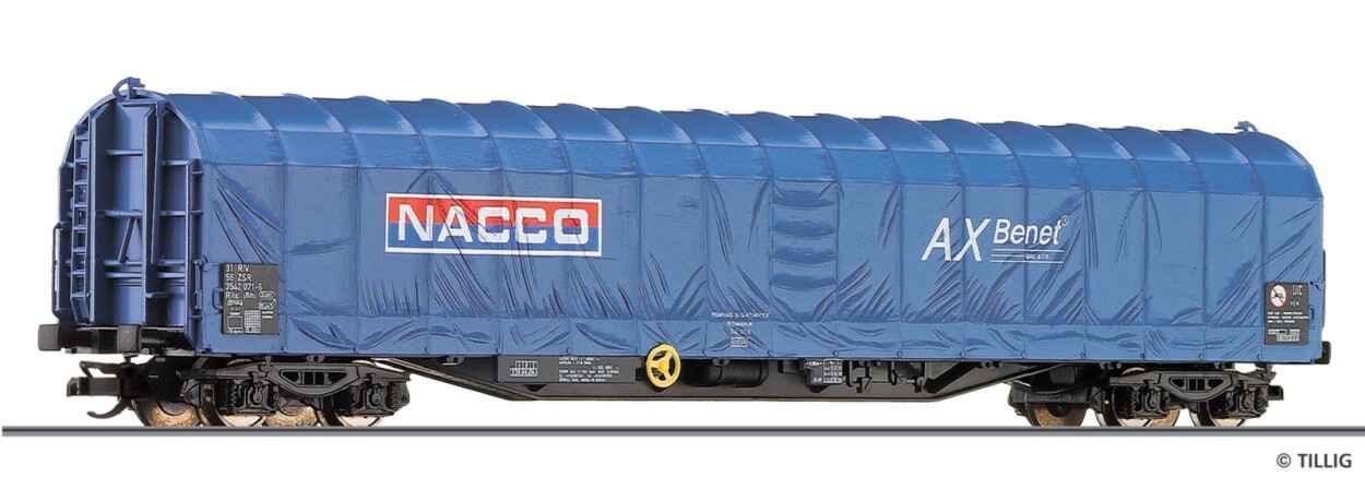 Tillig 502579 Schiebeplanenwagen Rils, "NACCO" der ZSR, Ep.V (ex. 15741)