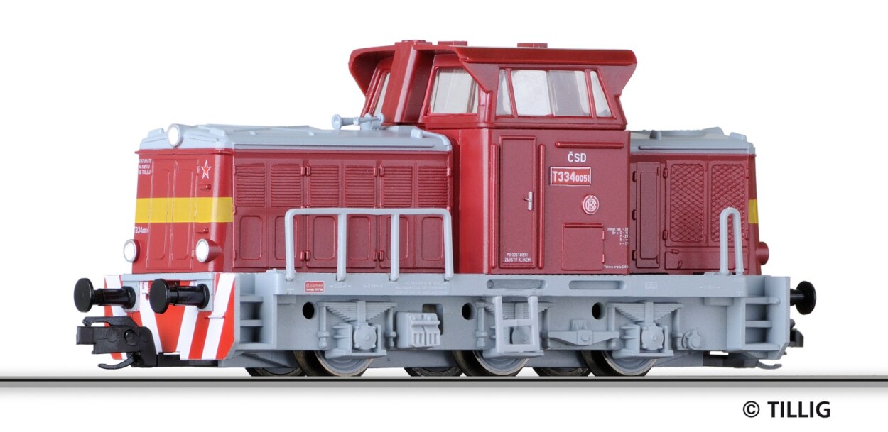 Tillig 502588 Diesellokomotive T334-051 der CSD, Ep.IV (ex. 04614)