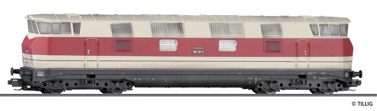 Tillig 502735 Diesellokomotive 118 131-2 der DR, Ep. IV (gealtert) (ex. 04661)