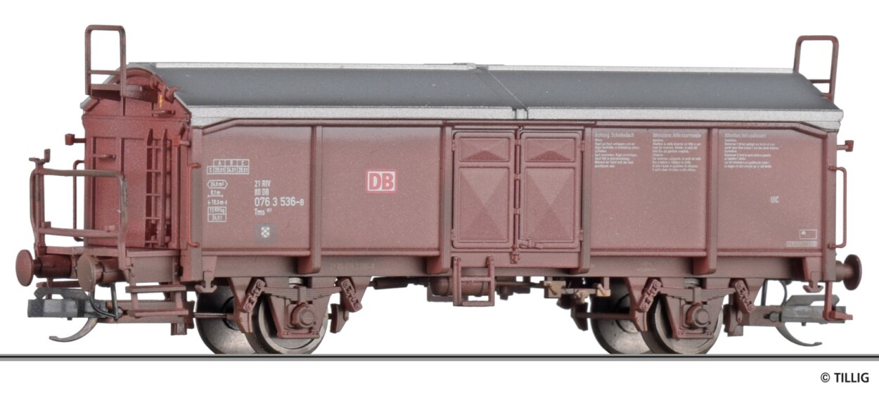 Tillig 502447 Schiebedachwagen Tms 851 der DB AG, Ep. V (gealtert) (ex. 17681)