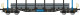 Albert Modell 461009 Flachwagen Smnps, schwarz/blau, D-ERR, Ep.VI