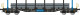 Albert Modell 461010 Flachwagen Smnps, schwarz/blau, D-ERR, Ep.VI