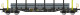 Albert Modell 461012 Flachwagen Smnps, schwarz/gelb, D-ERR, Ep.VI