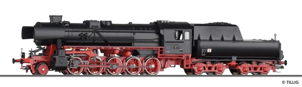 Tillig 02264 Dampflokomotive 52 1573-6 der DR, Ep. IV "FORMVARIANTE"