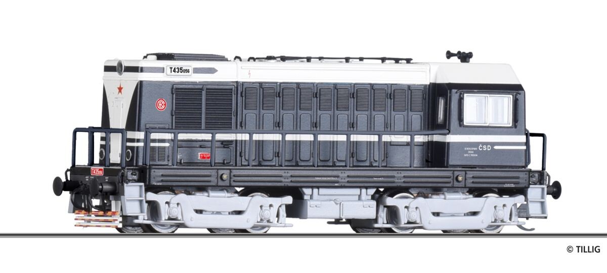 Tillig 05621 Diesellokomotive T 435.0 der CSD, Ep. III