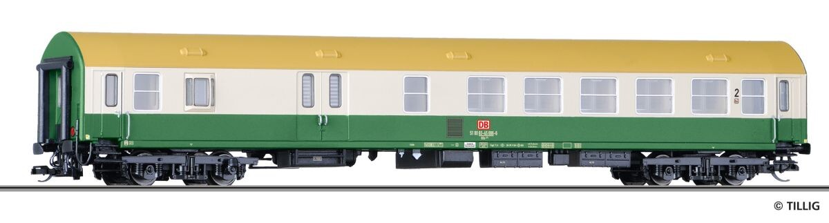 Tillig 16499 Reisezugwagen 2. Klasse mit Gepäckabteil BDs 275, Typ Y/B 70, der DB AG, Ep. V