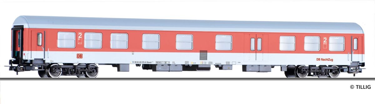 Tillig 75020 Reisezugwagen 2. Klasse mit Gepäckabteil BDomsb 274.1 der DB NachtZug, Ep. V