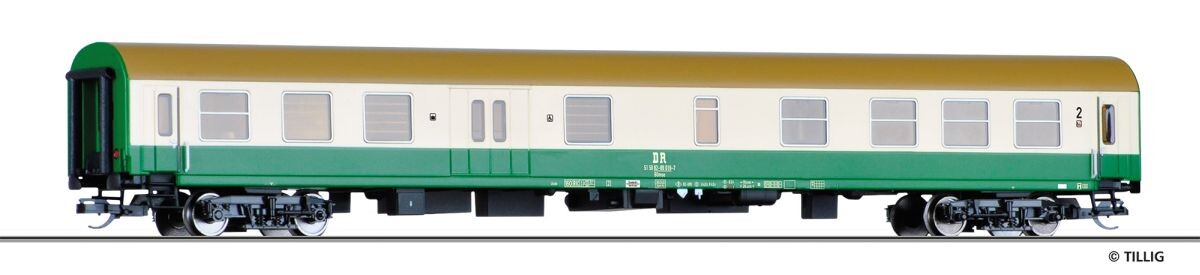 Tillig 502452 Reisezugwagen 2. Klasse mit Gepäckabteil BDmse der DR, Ep. IV
