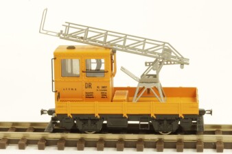 M&amp;M Modell SKL24 mit Drehleiter in orange, DR, Fertigmodell, TT