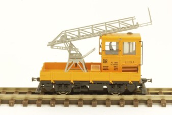 M&amp;M Modell SKL24 mit Drehleiter in orange, DR, Fertigmodell, TT