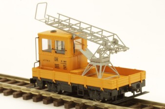 M&amp;M Modell SKL24 mit Drehleiter in orange, DR, Fertigmodell, TT